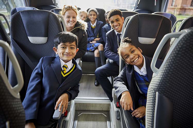 Students on Bus