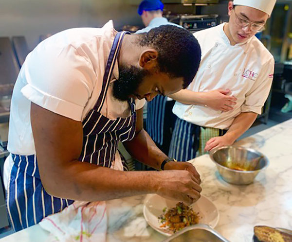 Talented New City College trainee chef, Paulo Dela Cruz, shared his passion and knowledge of Japanese cooking with former NCC student and semi-finalist of MasterChef: The Professionals 2020, Victor Okunowo, on his Thursday take over.