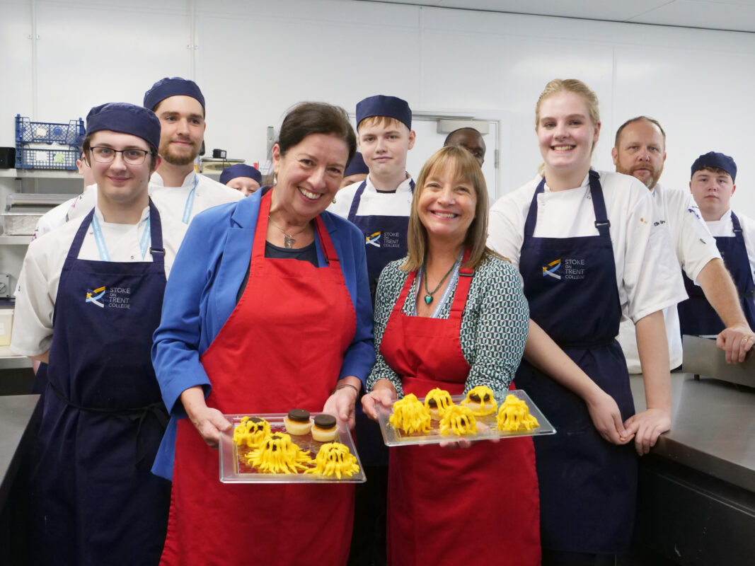 Jo Gideon MP in 'cake off' challenge at opening of new pastry kitchen