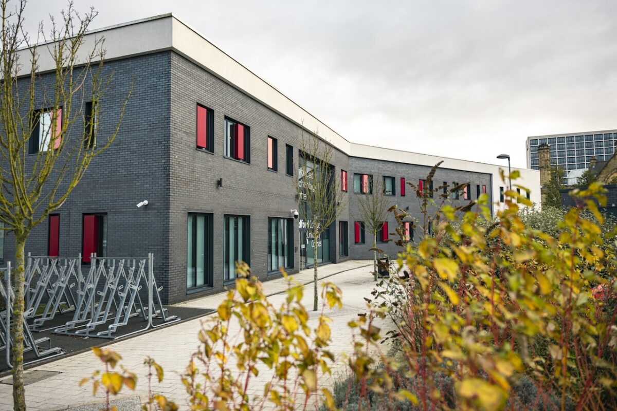 The front exterior of the Bradford College Advanced Technology Centre.
