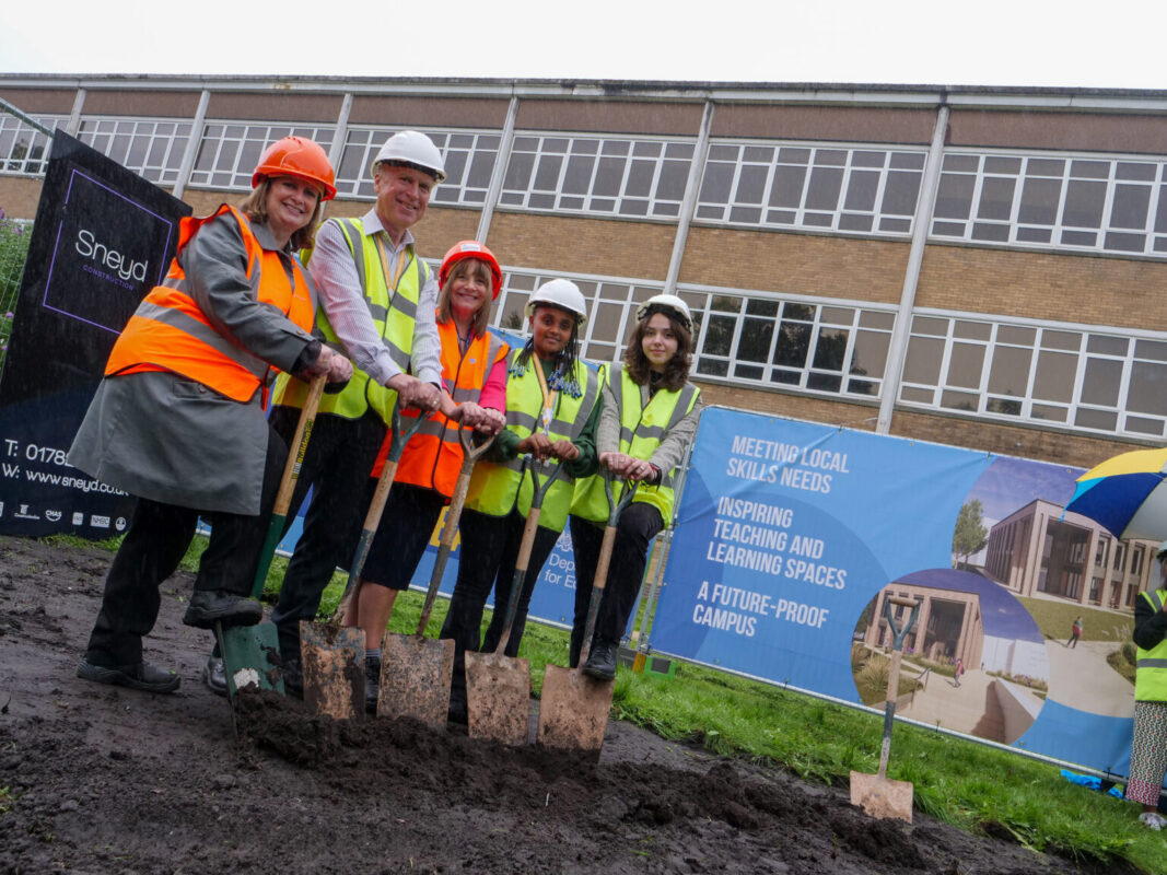 Stoke On Trent College Cauldon Connected building ground breaking ceremony