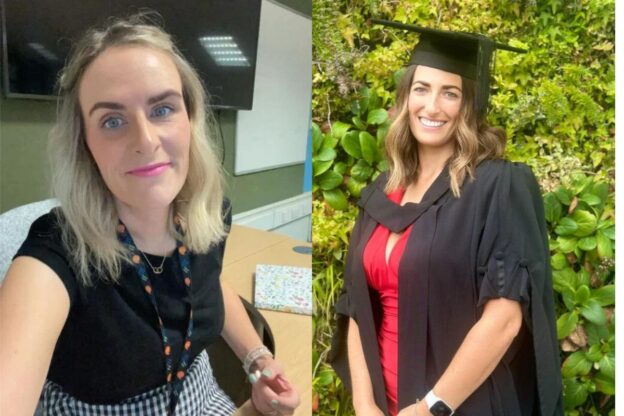 Keri Lane (left) and Jaimee Wellings (above) both work as lecturers after completing the PGCE course