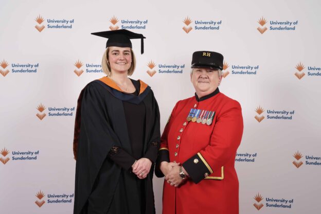 University of Sunderland graduate Jayne Donaghue pictured with Barbara Myers Picture: DAVID WOOD