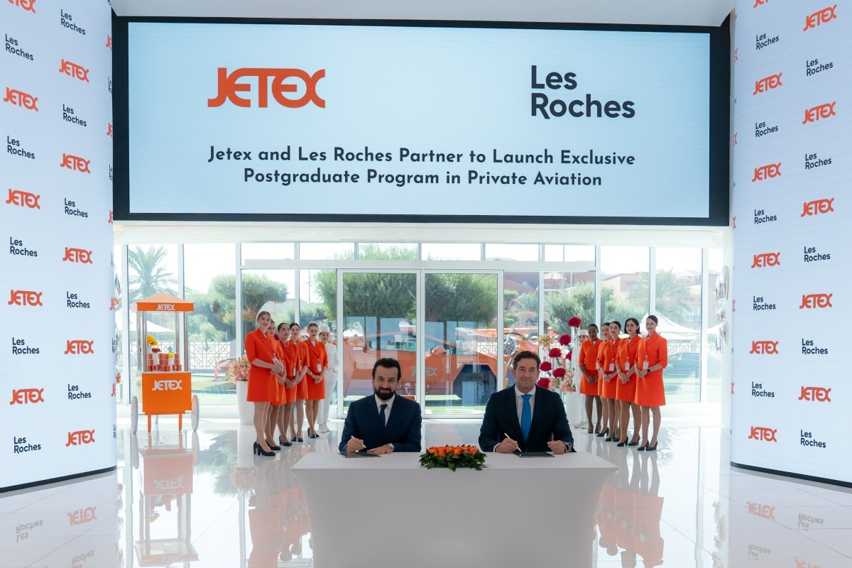 Adel Mardini Founder CEO of Jetex and Carlos Díez de la Lastra CEO of Les Roches