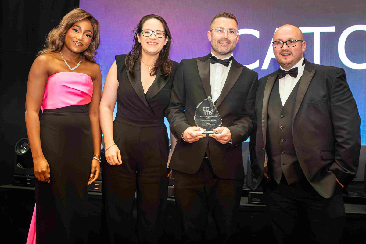 Training Organisation of the Year winner CATCH at the ECI Training and Development Awards.