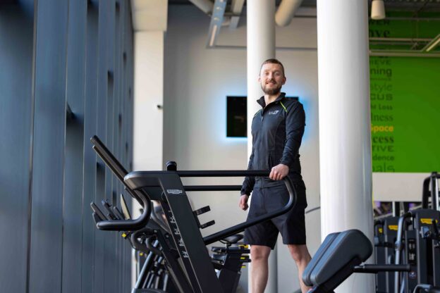 Running on a treadmill