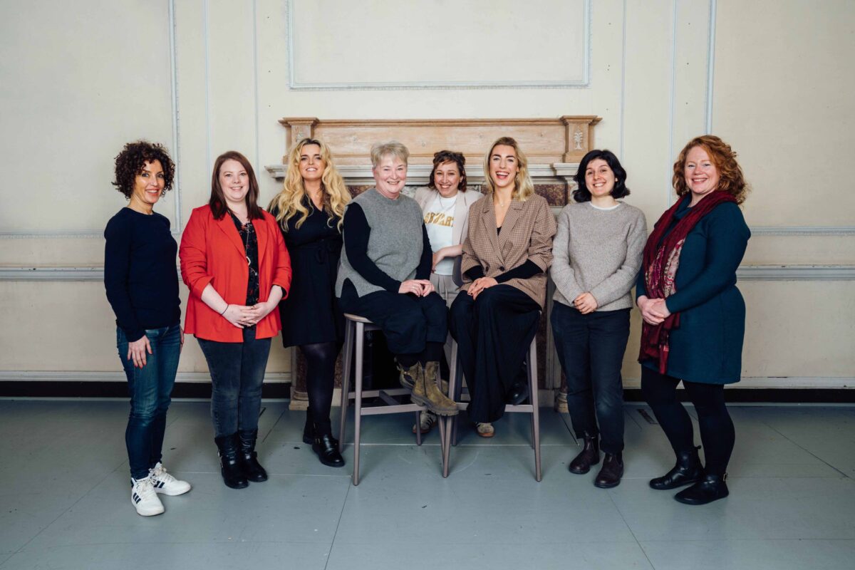 Carley Armstrong with the Northern mentees and WFTV Mentor Producer Helen Bullough (seated left) CREDIT: Helen Murray Photography