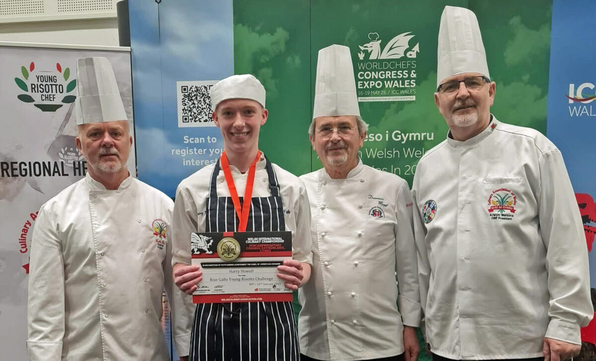 Cleg Sir Gar student to represent Wales in Riso Gallo UK and Ireland Young Risotto Chef of the Year Grand Final.