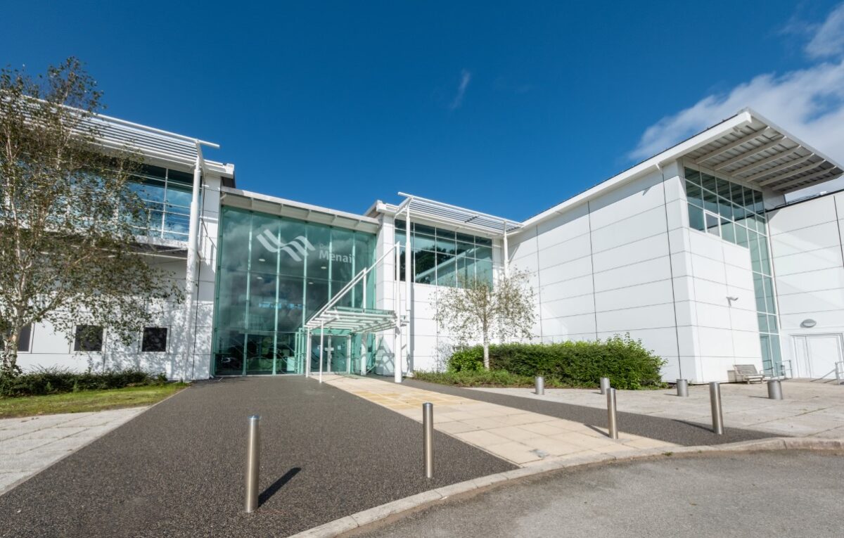 The new Bangor campus situated on Parc Menai