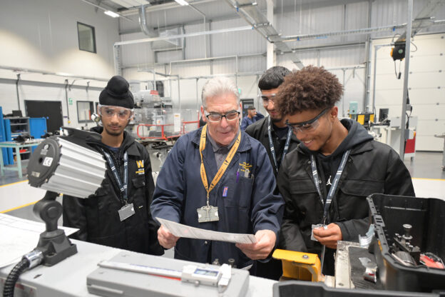People working in a workshop